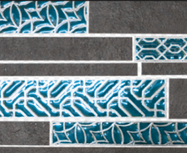 Мозаика Naxos 101004 Mos. RAKU BRICK BLACK CLAY 25.9x60.2