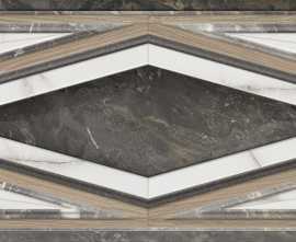 Плитка Azteca NEBULA R90 BOISSERIE BLACK 30*90