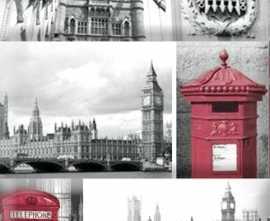 Панно Absolut Keramika Monocolor Composicion London Calling C 15х22.5