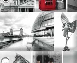 Панно Absolut Keramika Monocolor Composicion London Calling A 15х22.5