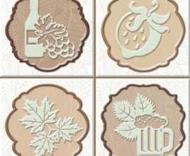 Декор Absolut Keramika Monocolor Set Autumn Fosker (4pzs) 10х10