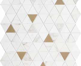 Мозаика Marazzi Italy M8GZ Allmarble Wall Statuario Satin Mosaico Tria 40х43