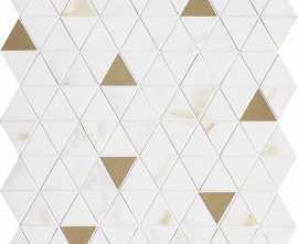 Мозаика Marazzi Italy M8H1 Allmarble Wall Golden White Satin Mosaico Tria 40х43