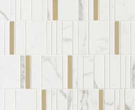 Мозаика Marazzi Italy M8H9 Allmarble Wall Statuario Mosaico Barcode Lux 40х40