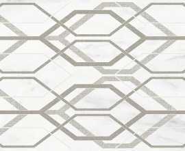 Декор Marazzi Italy M4PZ Marbleplay Decoro Net White 30x90