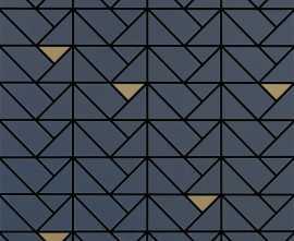 Мозаика Marazzi Italy M3JH Eclettica Blue Mosaico Bronze 40x40
