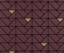 Мозаика Marazzi Italy M3J4 Eclettica Purple Mosaico Bronze 40x40