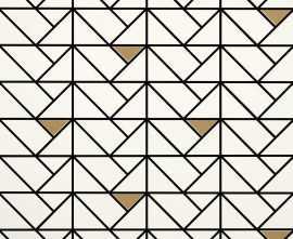 Мозаика Marazzi Italy M3JA Eclettica White Mosaico Bronze 40x40