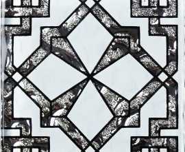 Декоративная вставка Роскошная мозаика Кастор платина 6.6х6.6