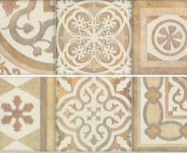 Декор Porcelanite Dos Ros. 9512 COMPOSICION RETRO II ARENA 30x90