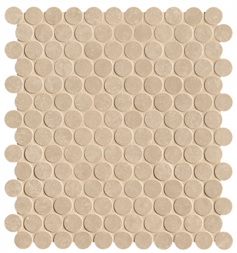Мозаика FAP Ceramiche fRNJ Nobu Beige Gres Round Mosaico Matt 29,5x32,5