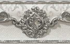 Бордюр El Molino Cenefa Poem Plata-Perla 7x25