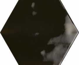 Плитка Ribesalbes PT03127 Hex Nero Graphito Glossy 15x17,3