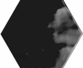 Плитка Ribesalbes PT03136 Hex Black Glossy 15x17,3
