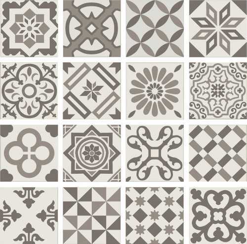 Декор Ribesalbes PT01951 ANTIGUA DECOR GRIS 20X20