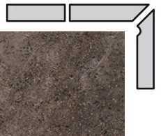 Interbau Плинтус ступени правый Abell 272 31x8