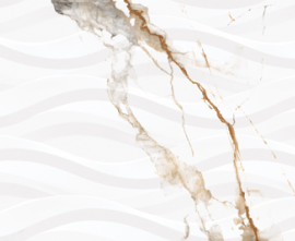 Декор Novacera Calacatta Brillante Decor Flujo Rectificado 30x90