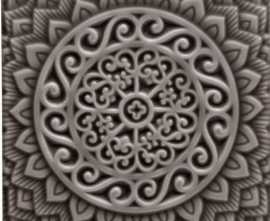 Декор Adex ADST4078 RELIEVE MANDALA UNIVERSE TIMBERLINE 14,8x14,8