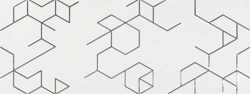 Декор Azulev Clarity Decor Polygon Blanco 25x65