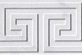 Бордюр FAP Ceramiche fLT6 Roma Greca Statuario Listello 8x25