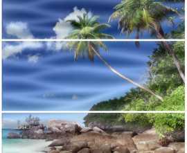 Панно Cerrol Панно Playa-3 B Wave 50x60