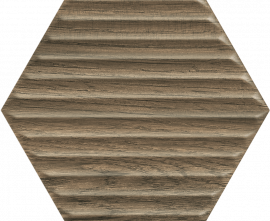 Плитка Paradyz Serene Brown Heksagon Struktura 19.8x17.1