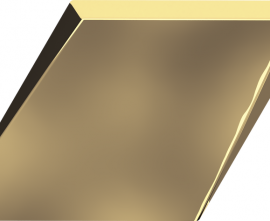 Декор ZYX 218350 Rombo Drop Gold Glossy 15x25.9