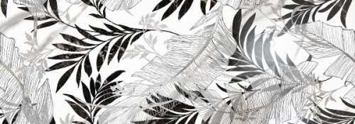 Плитка Fanal Carrara Leaves Black 31.6x90