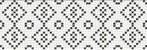 Mei O-PRP-WIU441-16 Вставка Pret a Porter Black&White Mosaic 25x75