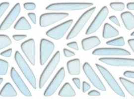 Декор Ibero R0001394 Sirio Art Blue Gloss 20x60