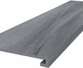 Kerama Marazzi DL500520R/GCF Ступень клееная Роверелла серый 33x119,5x0,9