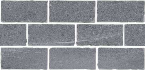 Kerama Marazzi BR023T Бордюр Роверелла серый мозаичный 34,5x14,7x0,9