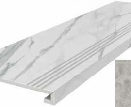 Ступень Kerama Marazzi DL503100R/GCF Альбино серый 33*119.5