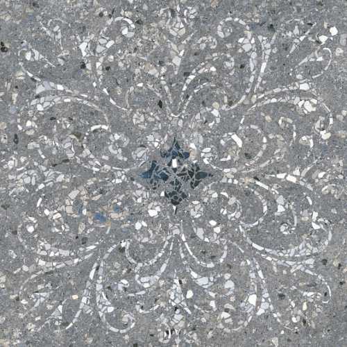 Kerama Marazzi SG632900R Терраццо серый тёмный декорированный обрезной 60x60