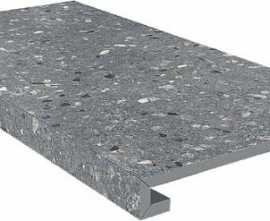 Kerama Marazzi SG632820R/GCF Ступень клееная Терраццо серый темный 33х60