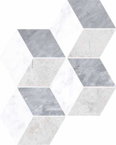 Мозаика Vitra K946652LPR Marmori Ромб Холодный Микс 28,5х29,5