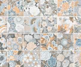 Декор VIVES Flore Gris 20x20 (микс)