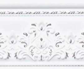 Бордюр Azulejo Espanol Cenefa Jeddah Platino 10x25