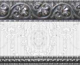 Бордюр Azulejo Espanol Cenefa Alba Platino 10x25