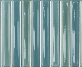 Плитка Wow 133160 Colour Notes Bars Azur 12,5x25