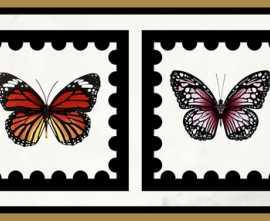 Бордюр Villeroy&Boch K1427MKB10 Victorian Gold Butterfly Border 12.5x40