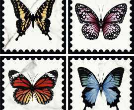 Villeroy&Boch K1222MK0A0 Декор Victorian White Butterfly Perforated (set 4 pcs) 20х20