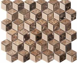 Мозаика Colori Viva CV20140 Mos. Cubic Polished Mix 30.5x30.5
