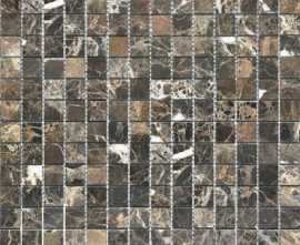 Мозаика Colori Viva CV20091 Mos.Polished Dark Emperador 2x2 30.5x30.5