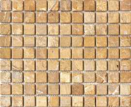 Мозаика Colori Viva CV20013 Mos.Nat. Golden Travertin 2.5x2.5 30.5x30.5
