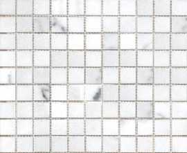Мозаика Colori Viva CV20055 Mos.Polished Statuary Vein 2.5x2.5 30.5x30.5