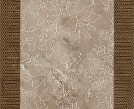 Декор Serra Incanto Floral Decor Brown Glossy 30x90