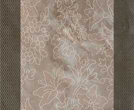Декор Serra Incanto Floral Decor Anthracide Glossy 30x90