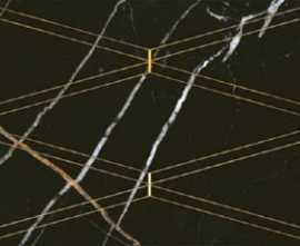 Декор Eletto Ceramica 588112001 Black&Gold Rombi Decor 24.2x70