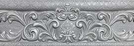 Eletto Ceramica 586091001 Бордюр Agra Grey Dalila 25,1х8